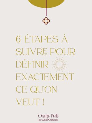 6 étapes a suivre pour définir ce que l_on veut